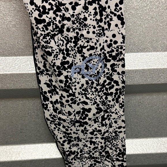 Lululemon Womens Align 28 Yoga Legging Size 8 FLY Collab Polka Dot Floral Black - Picture 6 of 8